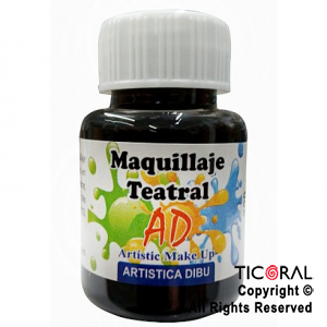 MAQUILLAJE TEATRAL AD 200 NEGRO 40ML X 6 UNIDADES